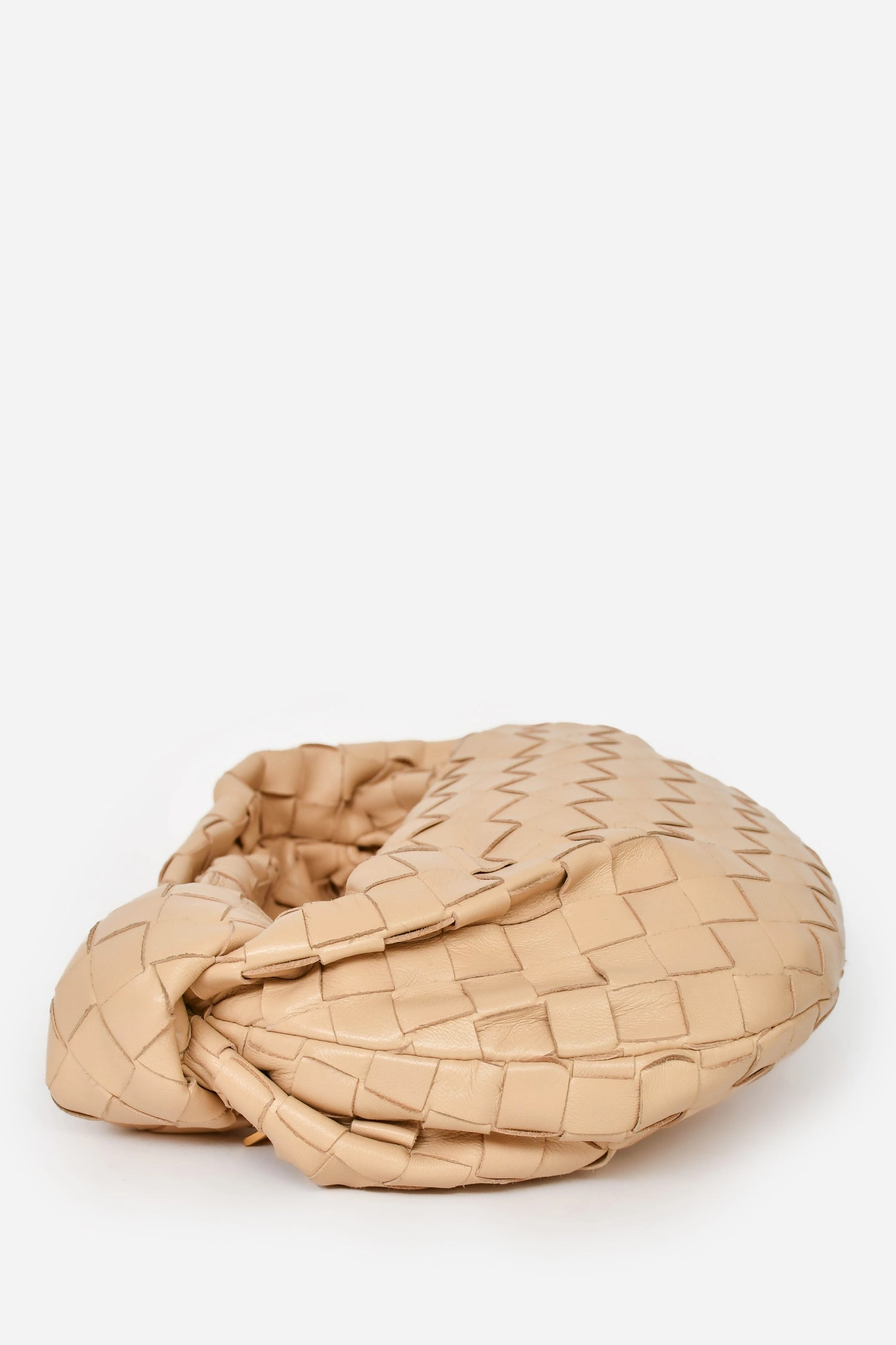 Bottega Veneta Beige Intrecciato Leather Mini Jodie