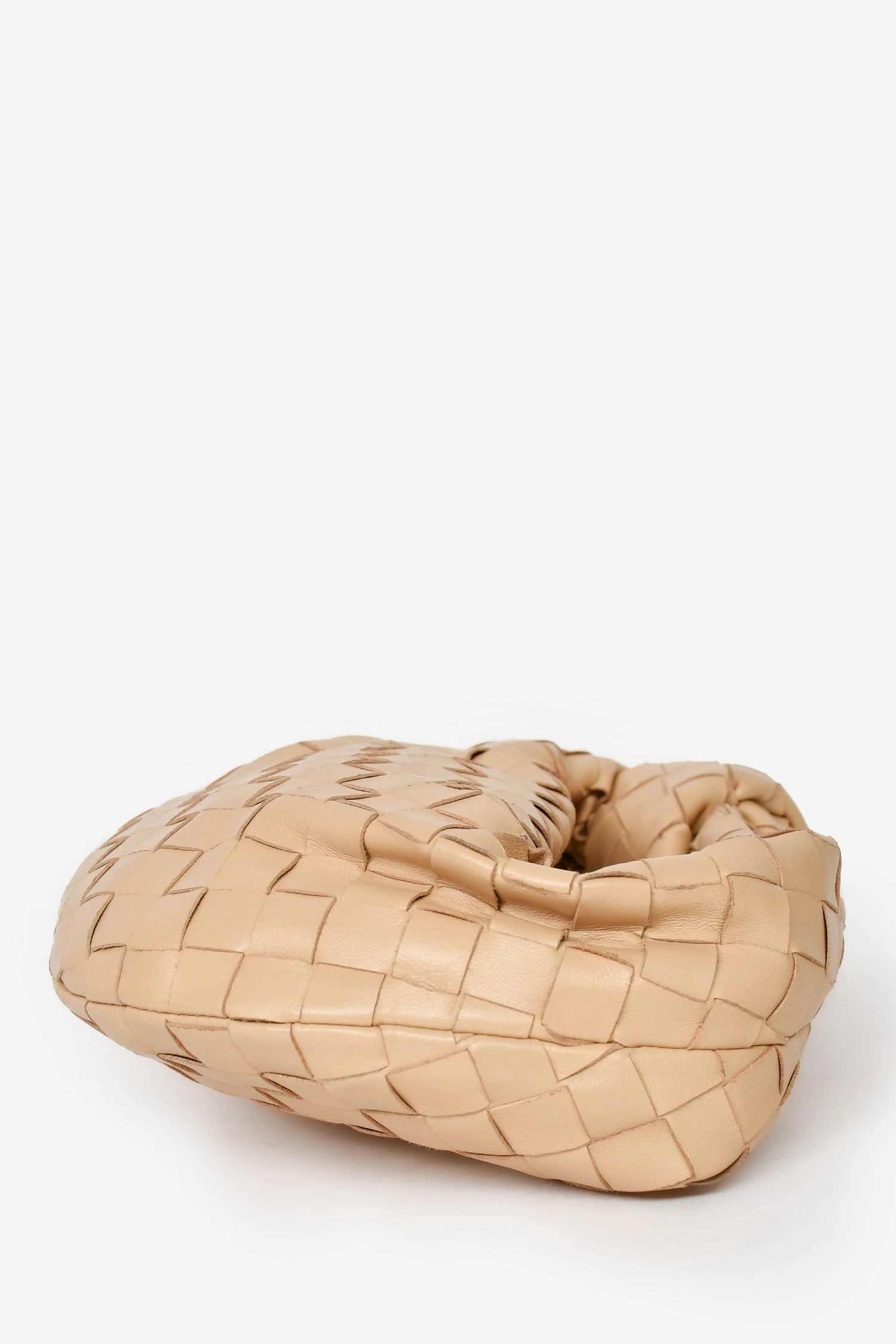 Bottega Veneta Beige Intrecciato Leather Mini Jodie