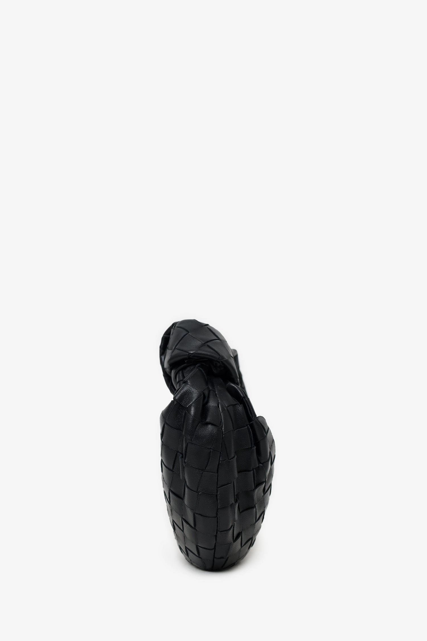 Bottega Veneta Black Intrecciato Leather Mini Jodie Bag