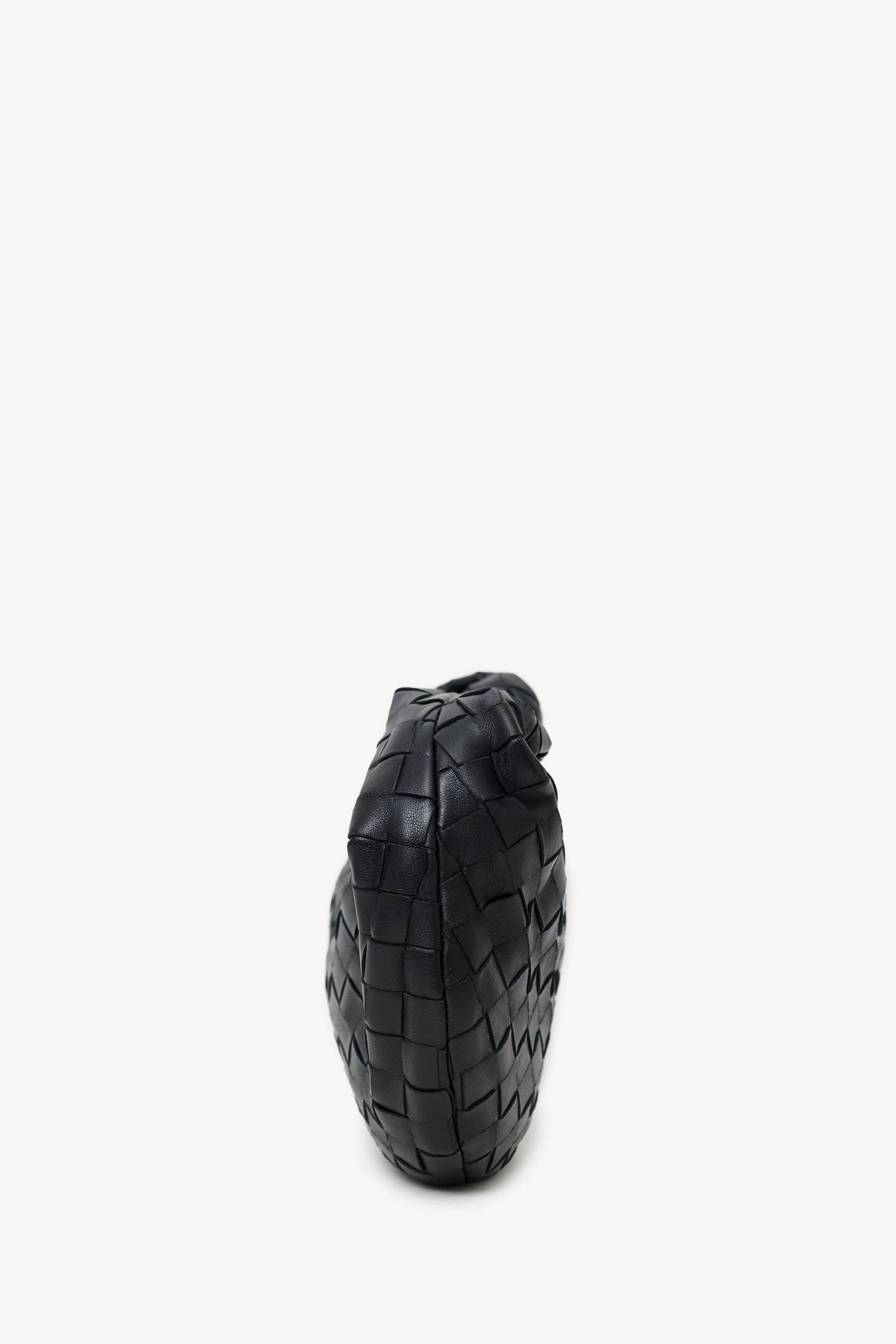 Bottega Veneta Black Intrecciato Leather Mini Jodie Bag