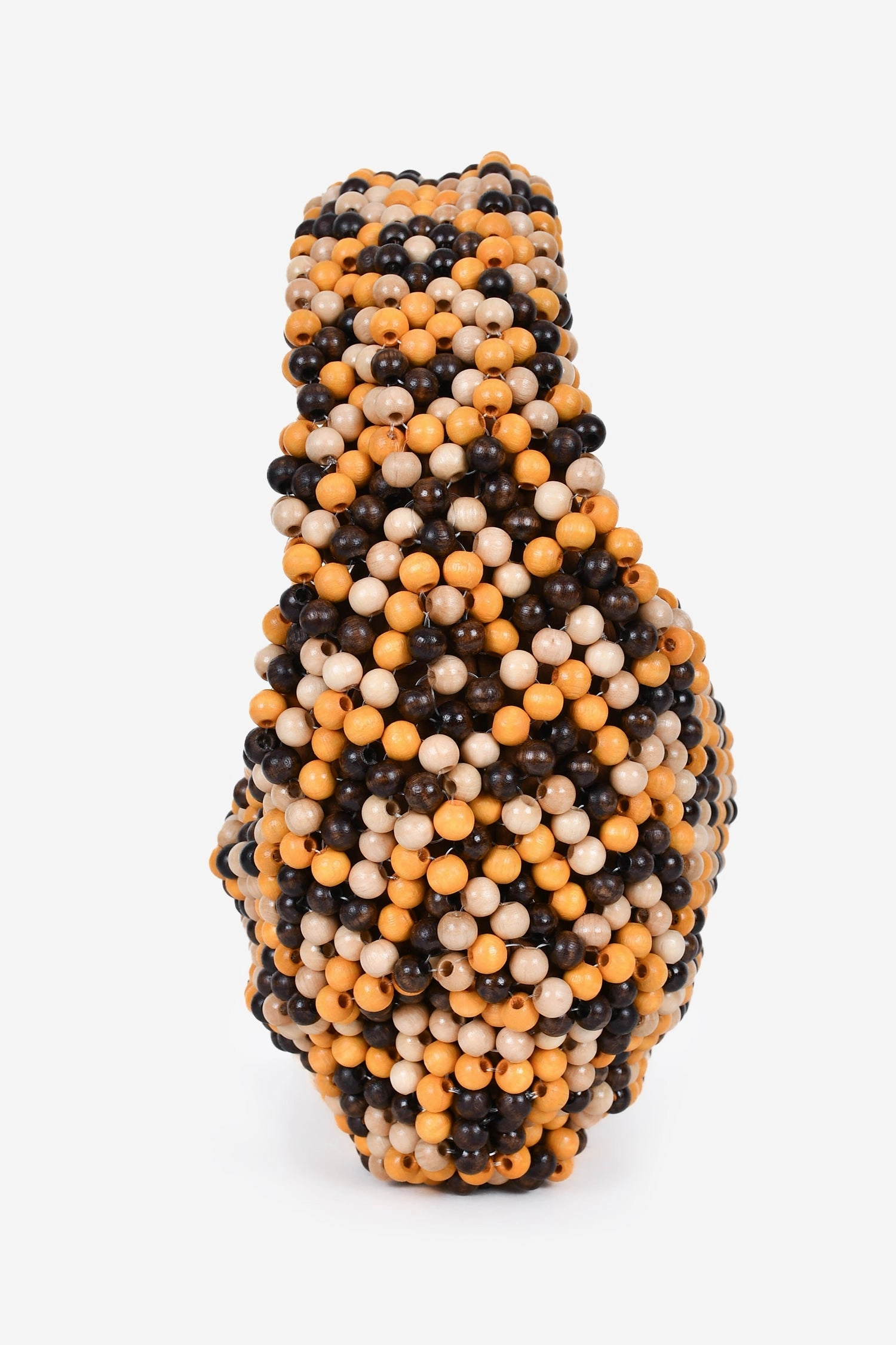 Bottega Veneta Brown/Yellow Beaded Jodie Bag