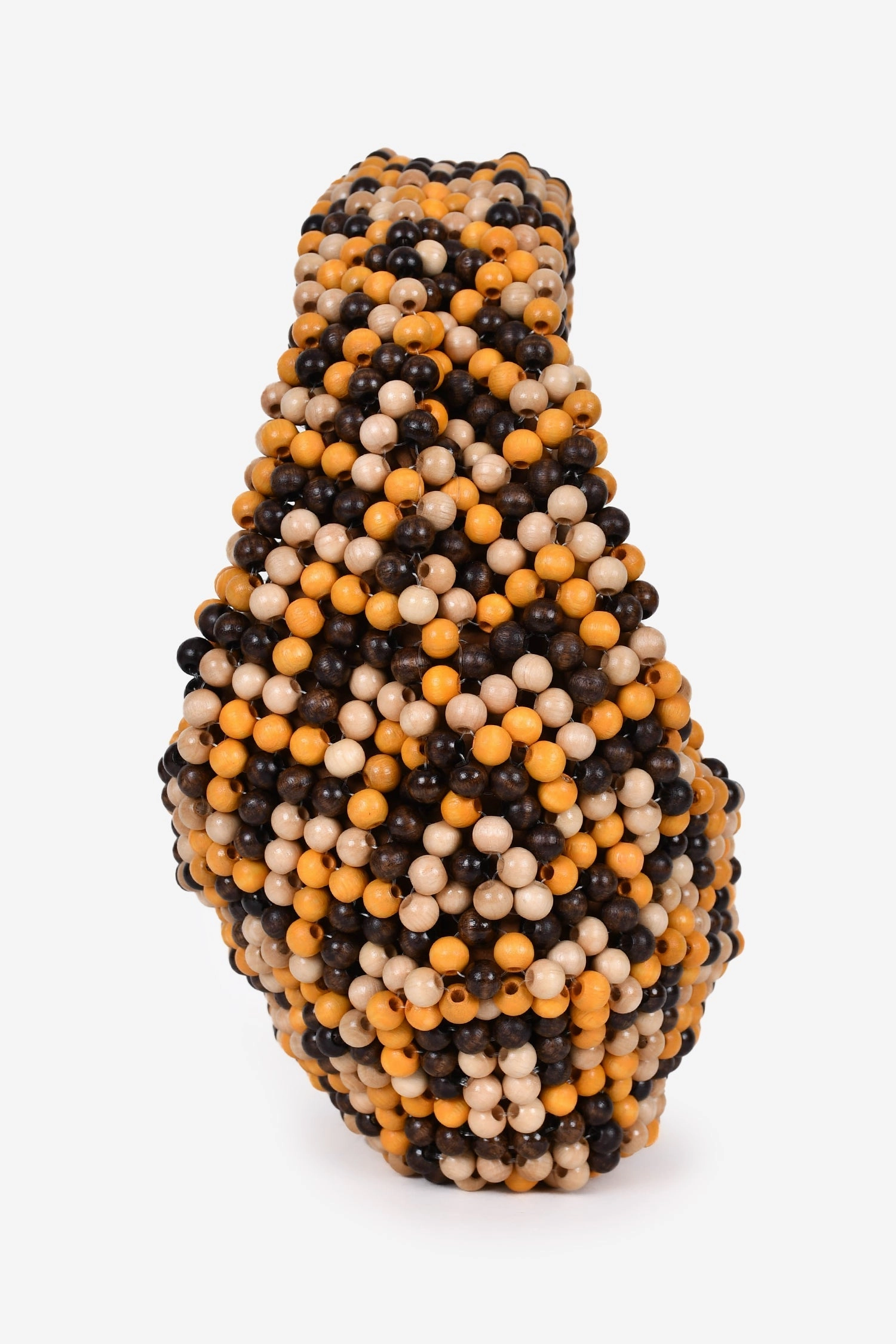 Bottega Veneta Brown/Yellow Beaded Jodie Bag