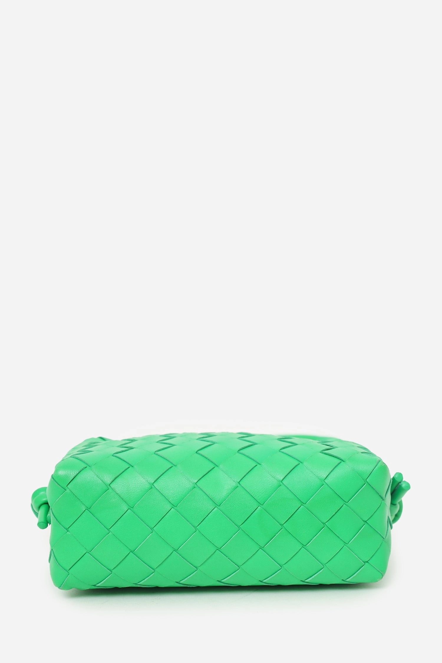 Bottega Veneta Green Intrecciato Leather Mini Loop Crossbody