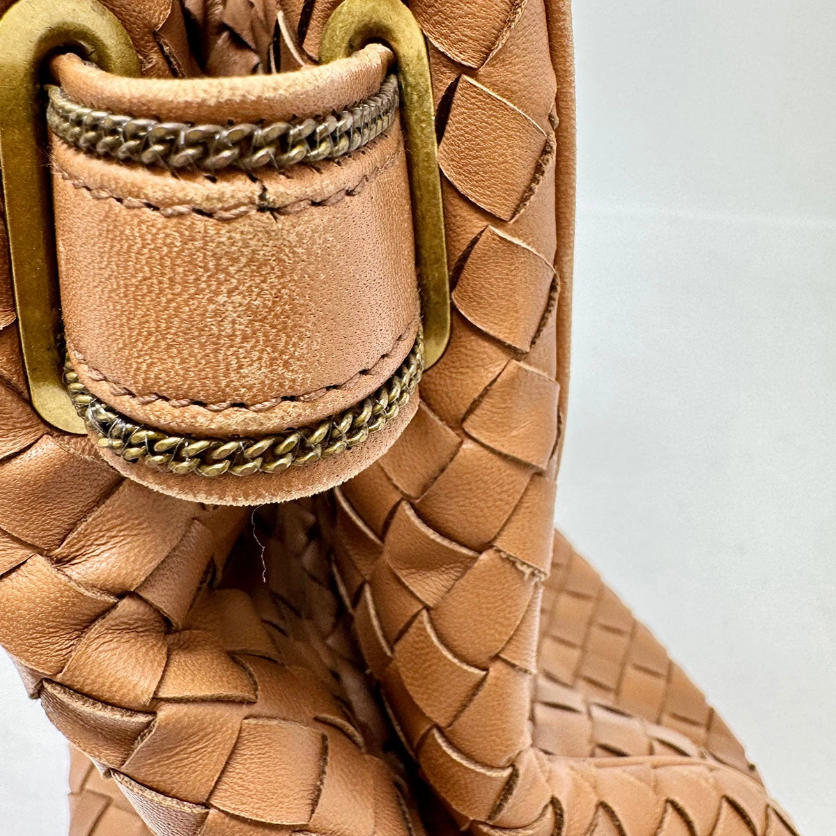 Bottega Veneta Intrecciato Tote with Chain Detail