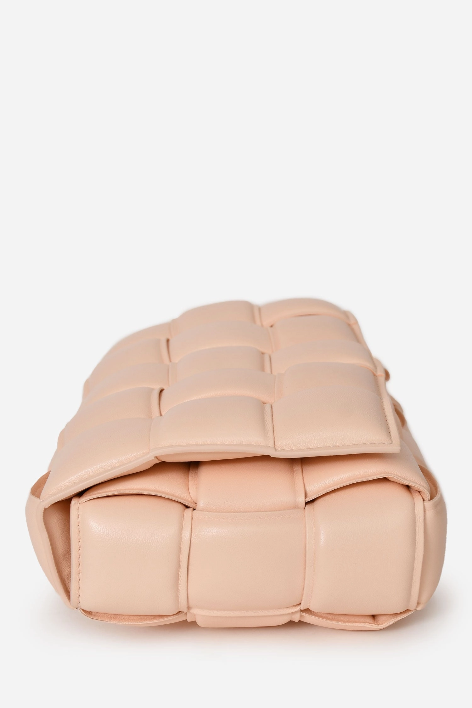 Bottega Veneta Light Pink Leather Padded Cassette Crossbody
