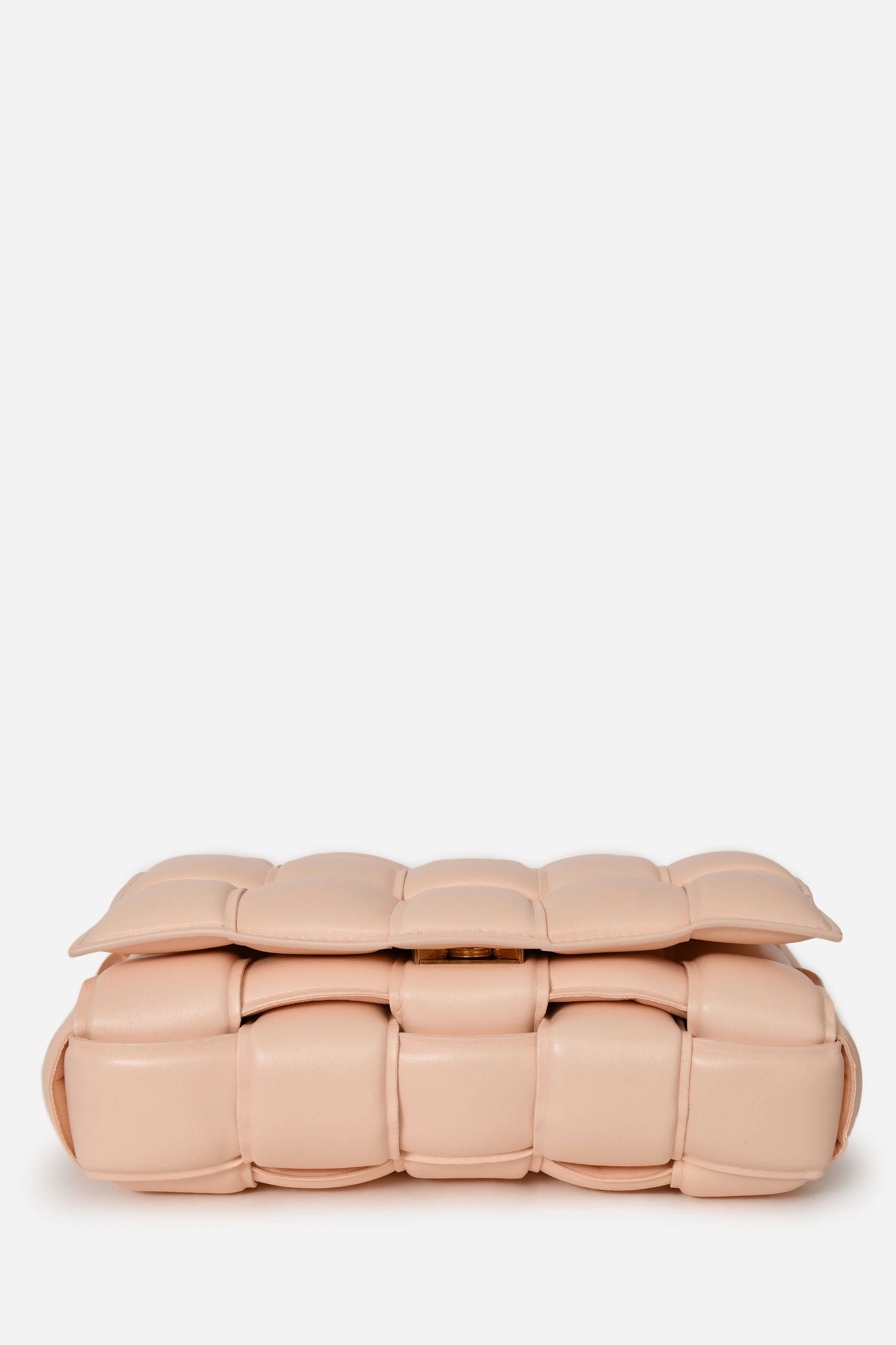 Bottega Veneta Light Pink Leather Padded Cassette Crossbody