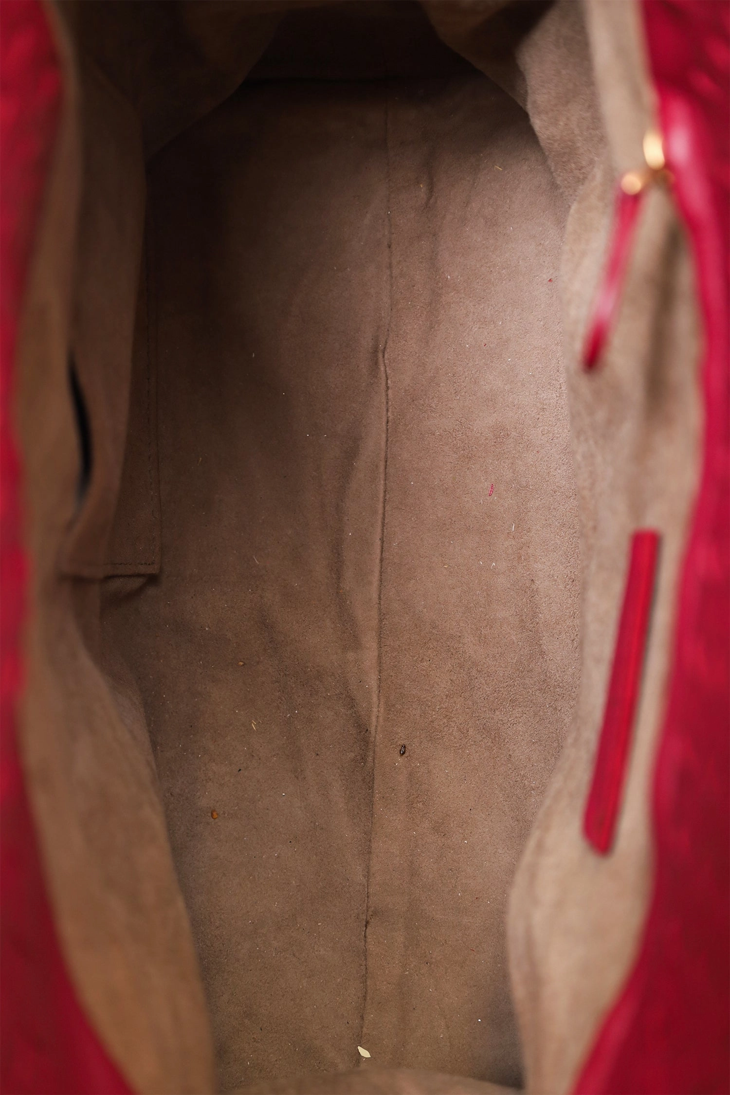 Bottega Veneta Red Nappa Intrecciato Bella Tote