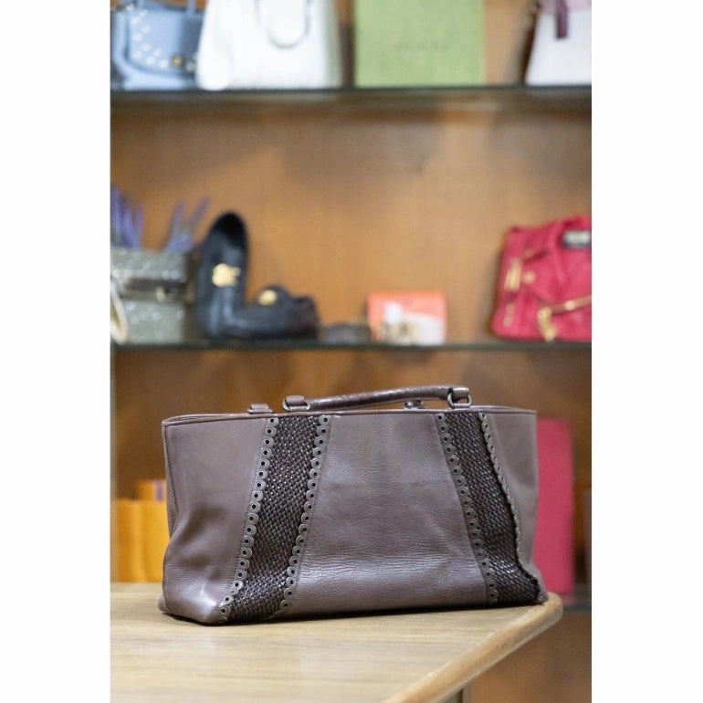 Bottega Veneta Rugiada Tote With Grommet Detail