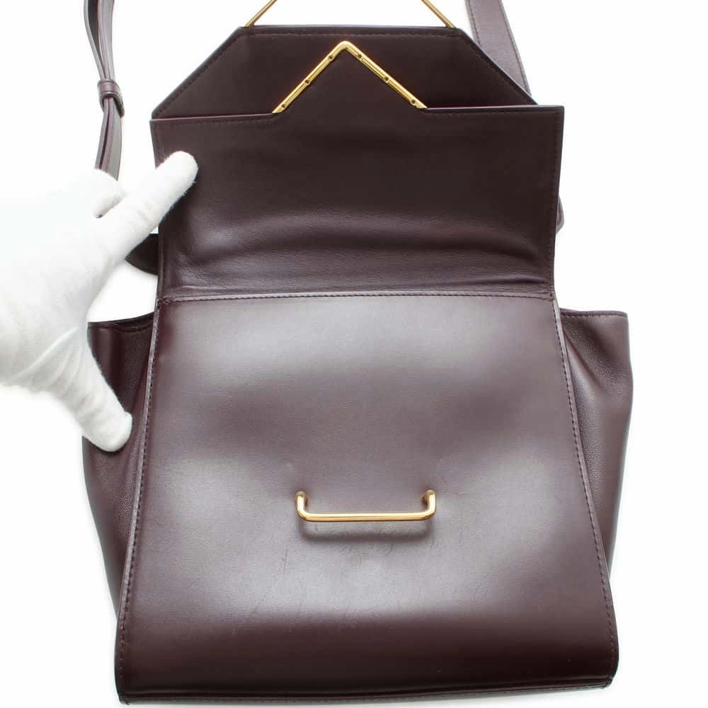 Bottega Veneta The Clip Shoulder Bag Grape652391 Leather