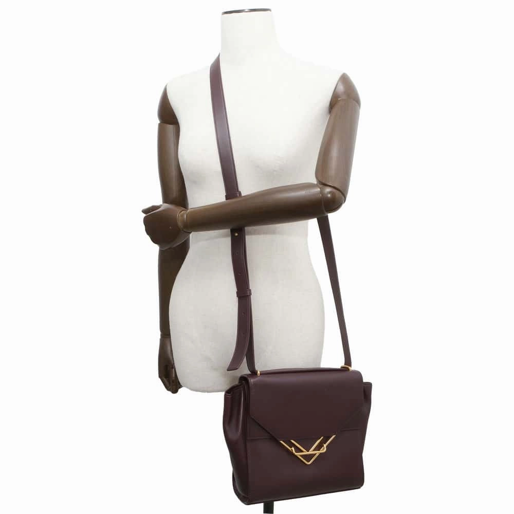 Bottega Veneta The Clip Shoulder Bag Grape652391 Leather