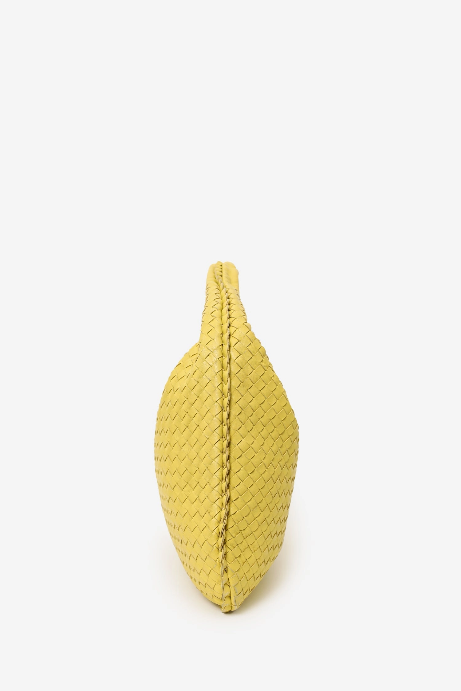 Bottega Veneta Yellow Intrecciato Hobo Bag