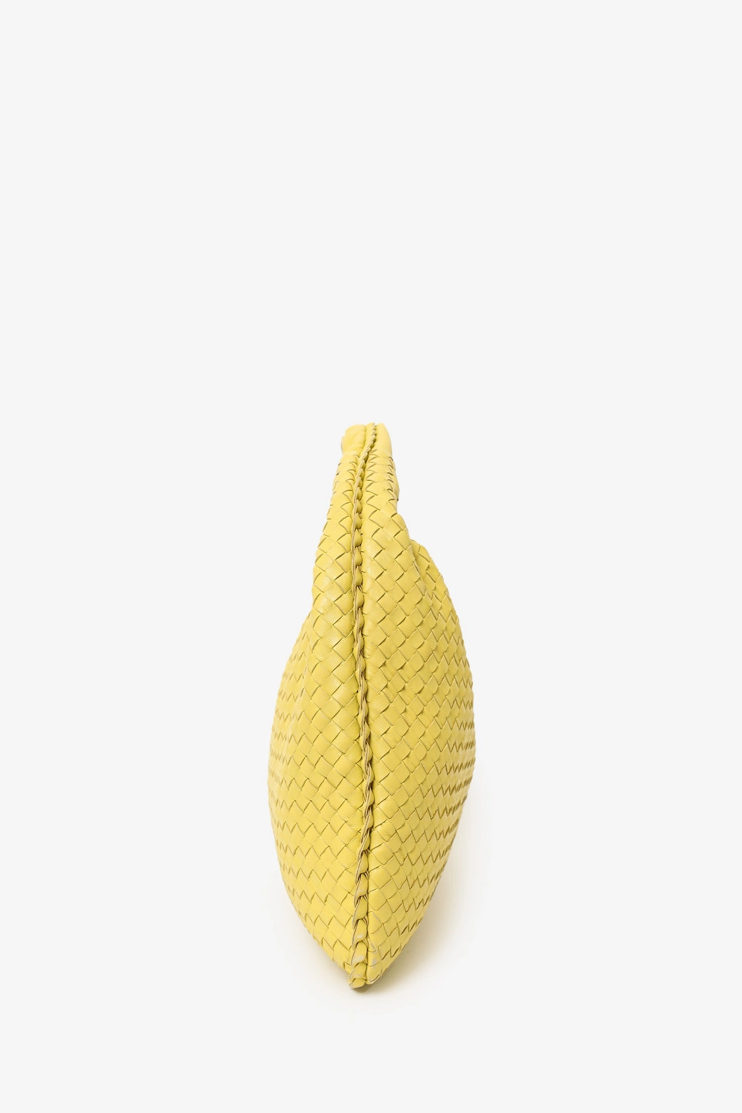 Bottega Veneta Yellow Intrecciato Hobo Bag