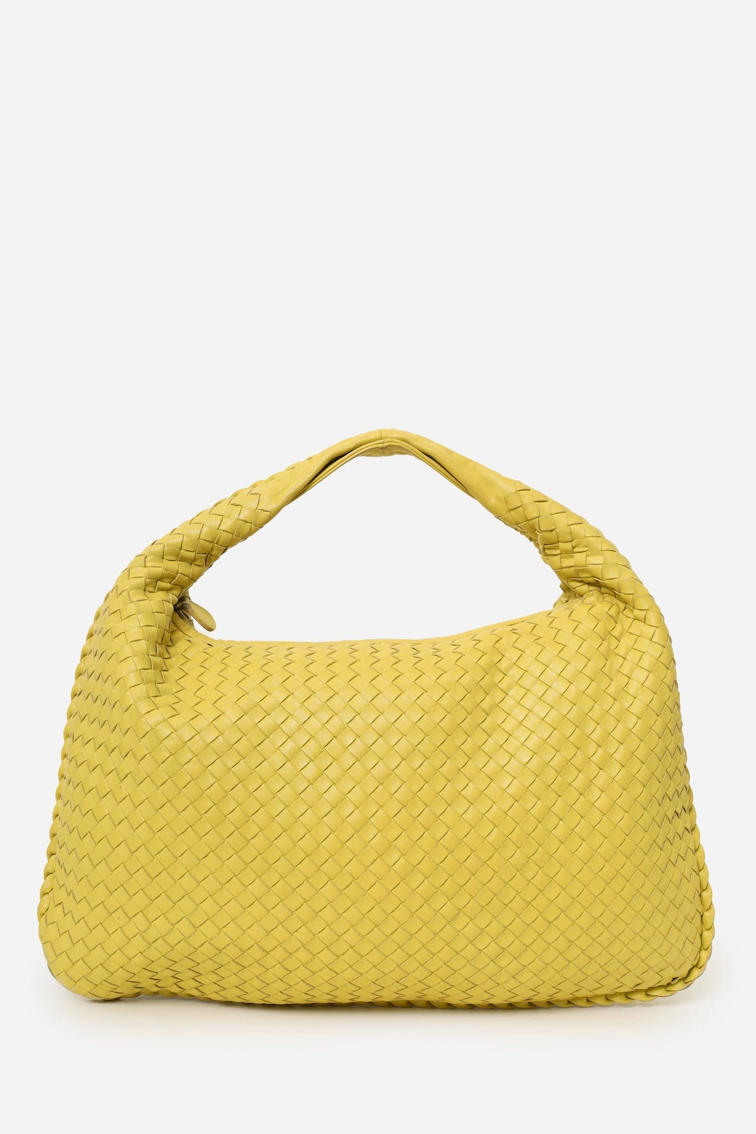 Bottega Veneta Yellow Intrecciato Hobo Bag