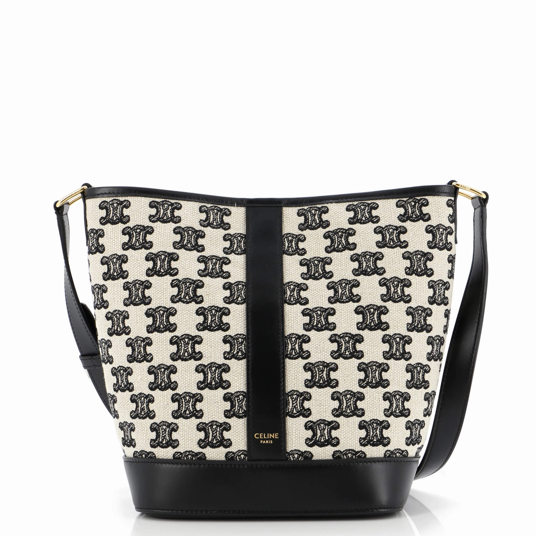 Bucket Shoulder Bag Triomphe Canvas Small