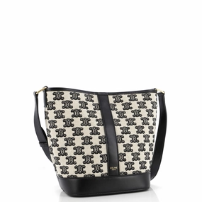 Bucket Shoulder Bag Triomphe Canvas Small