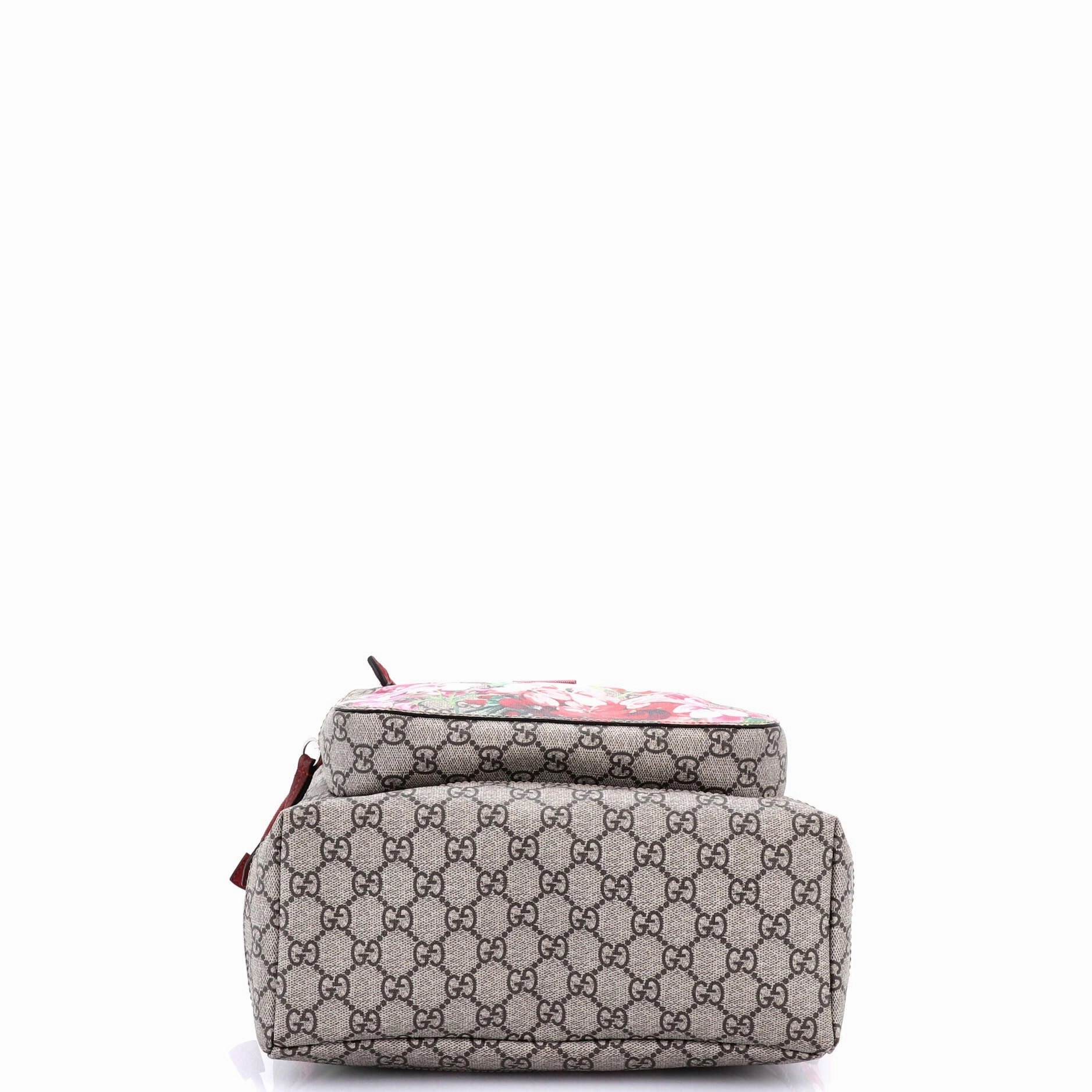 Buckle Backpack Blooms Print GG Coated Canvas Medium