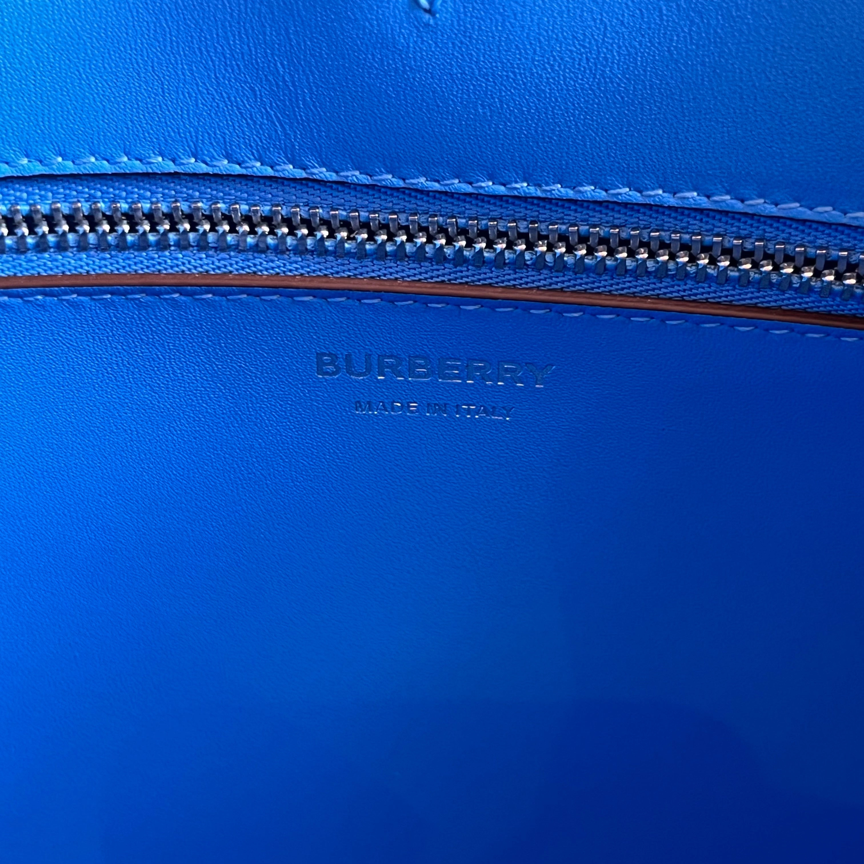BURBERRY Frances Mini Grainy Calfskin Tote Bag