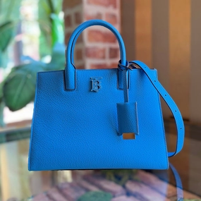BURBERRY Frances Mini Grainy Calfskin Tote Bag