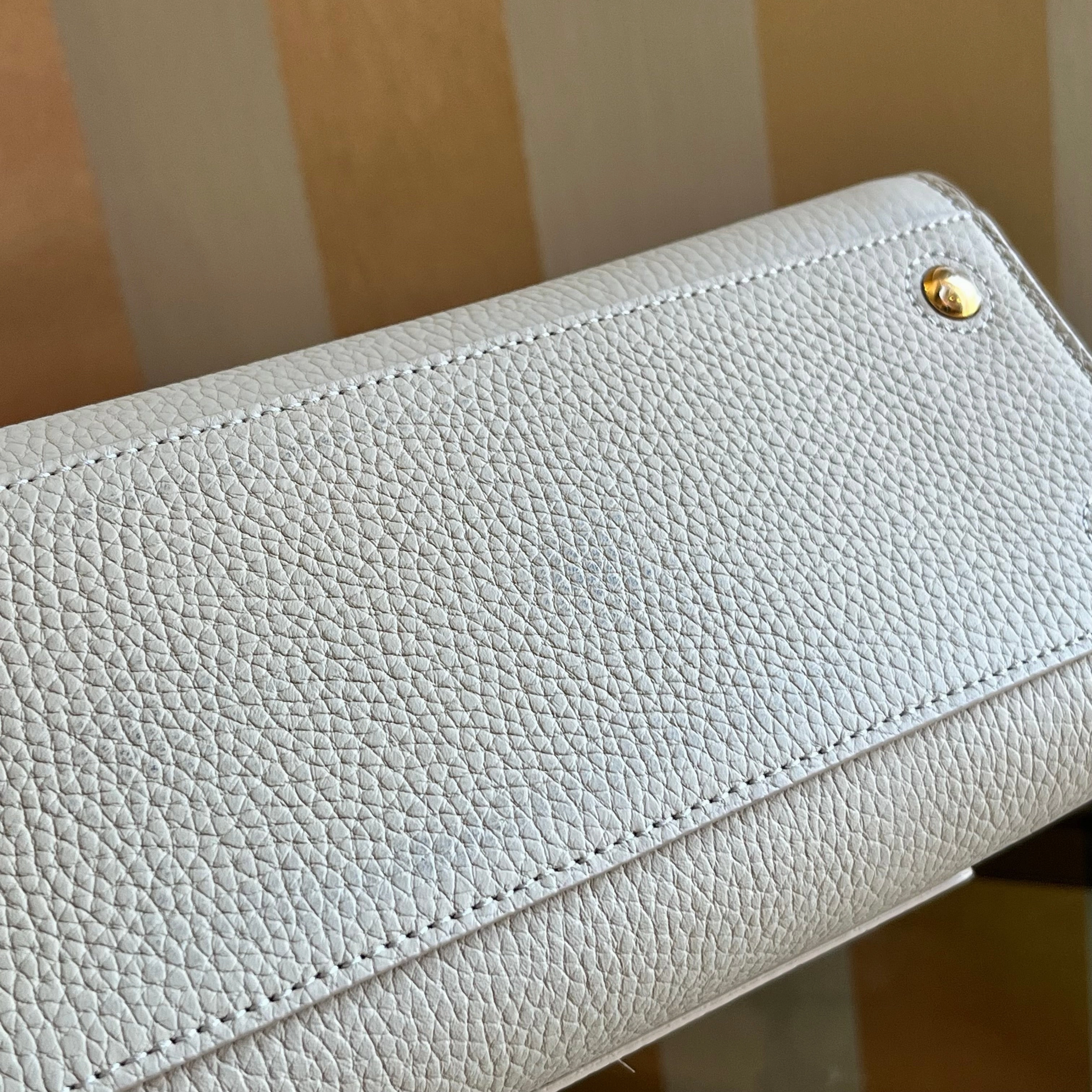 BURBERRY Frances Mini Grainy Calfskin Tote Bag