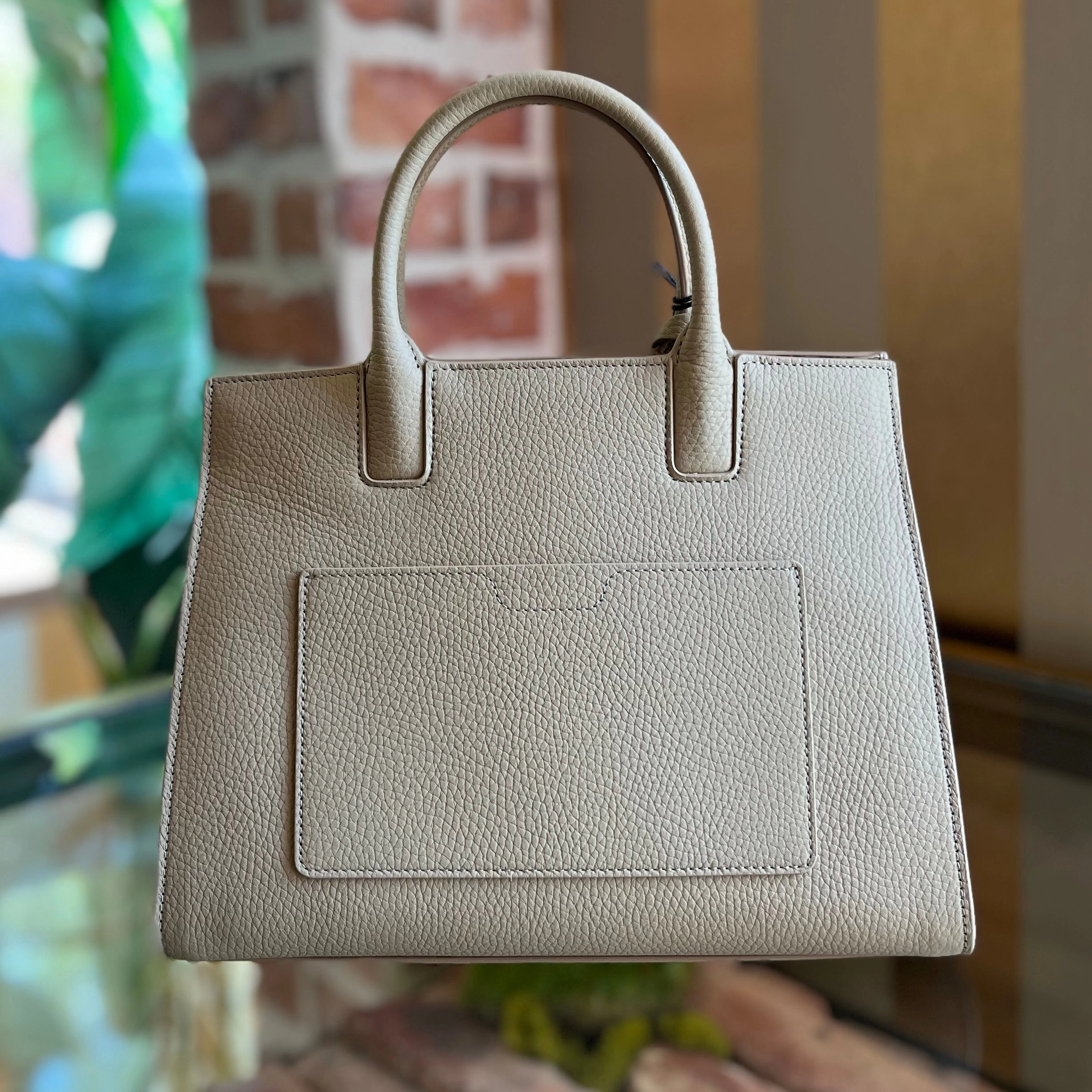 BURBERRY Frances Mini Grainy Calfskin Tote Bag