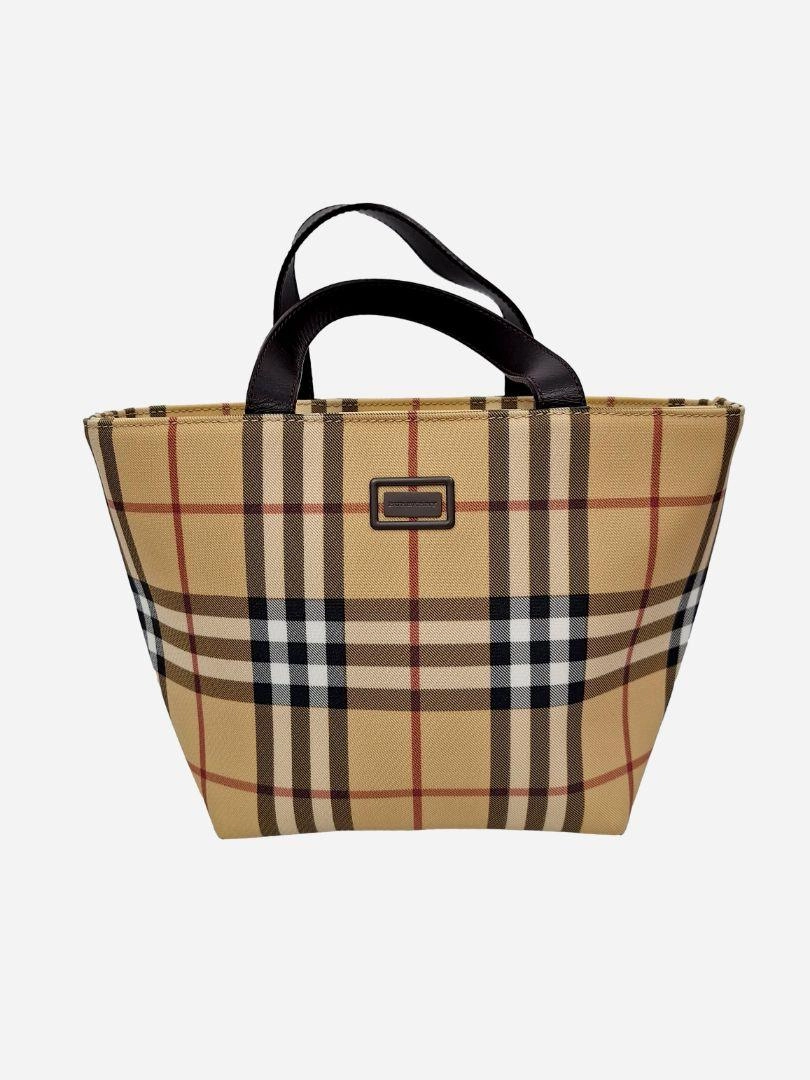 Burberry Iconic Checked Top Handle Bag