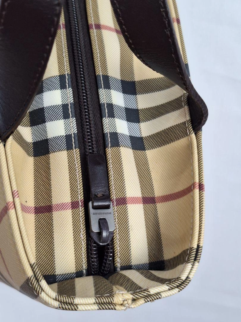 Burberry Iconic Checked Top Handle Bag