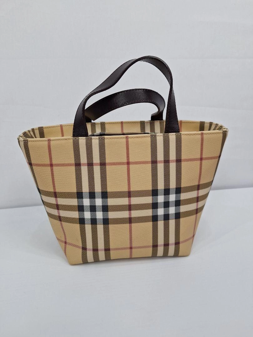 Burberry Iconic Checked Top Handle Bag