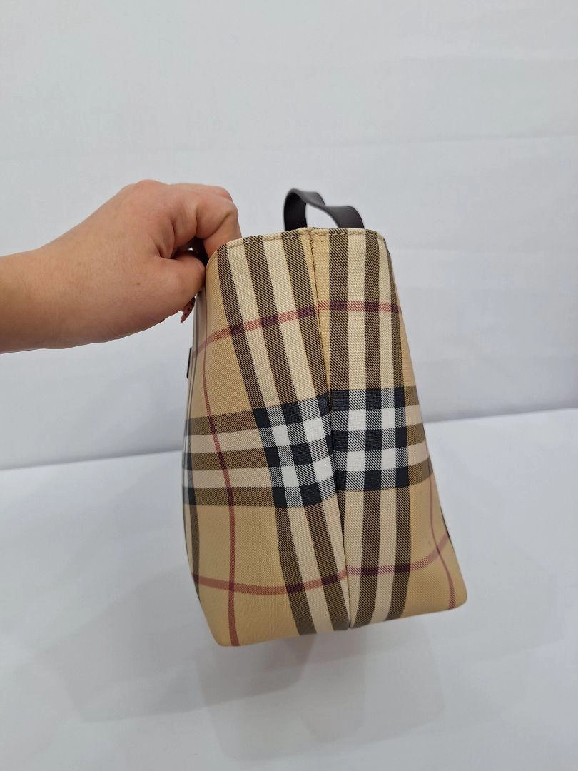 Burberry Iconic Checked Top Handle Bag