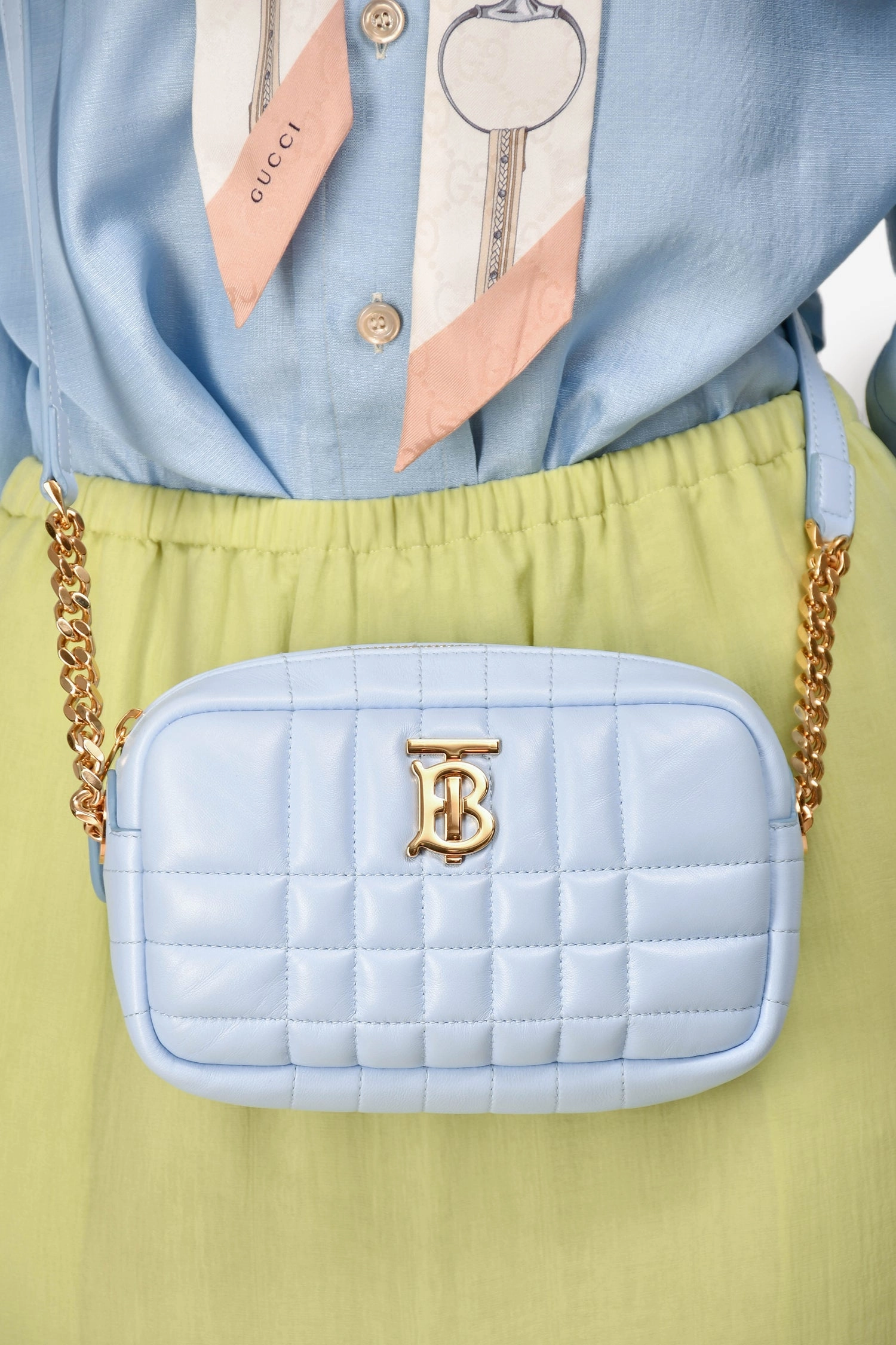Burberry TB Monogram Lola Camera Mini Crossbody Bag