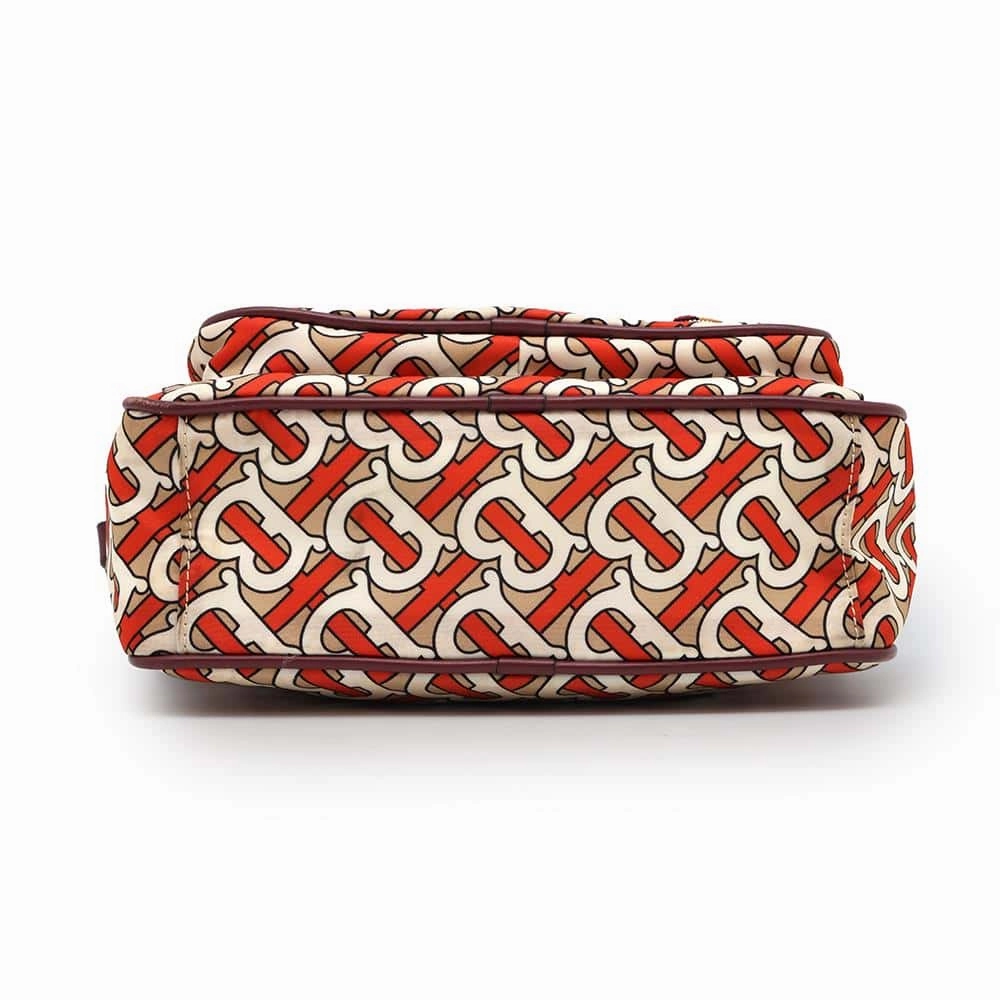 BURBERRY TBMonogram Shoulder Bag Red/Brown Nylon