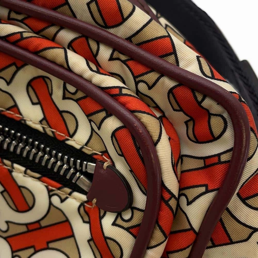 BURBERRY TBMonogram Shoulder Bag Red/Brown Nylon