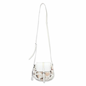 Burberry White Patent Heart Supernova Check Aspley Crossbody Bag