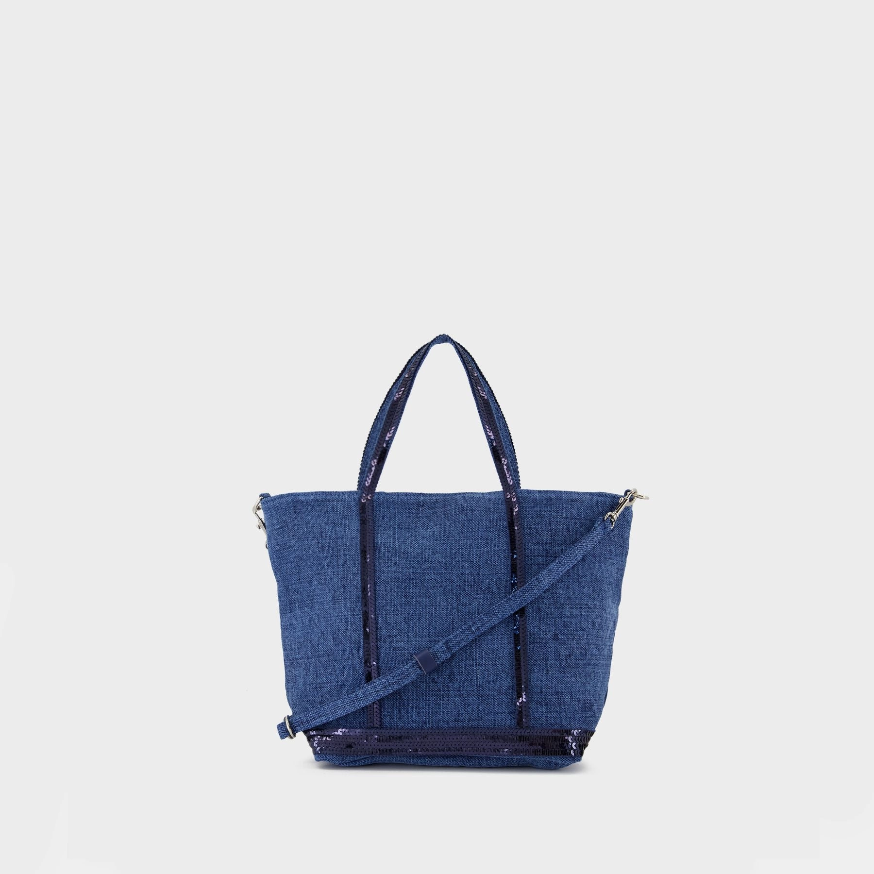 Cabas S Crossbody - Vanessa Bruno - Linen - Blue