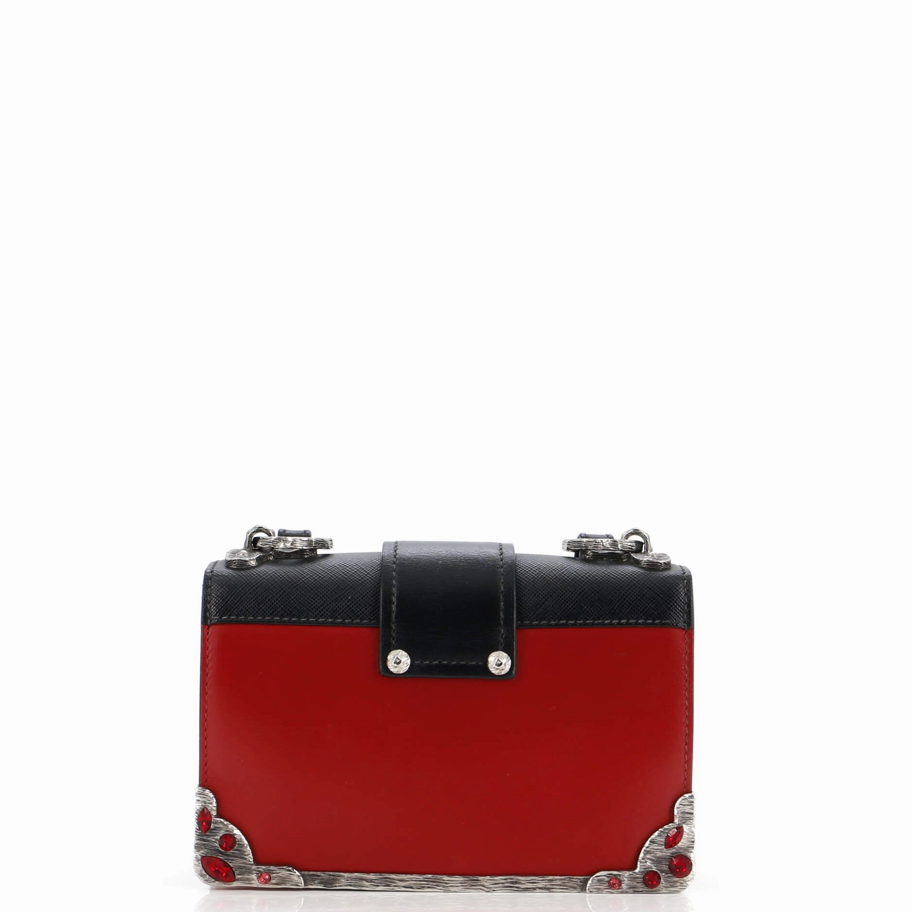 Cahier Chain Crossbody Bag City Calf and Saffiano Small