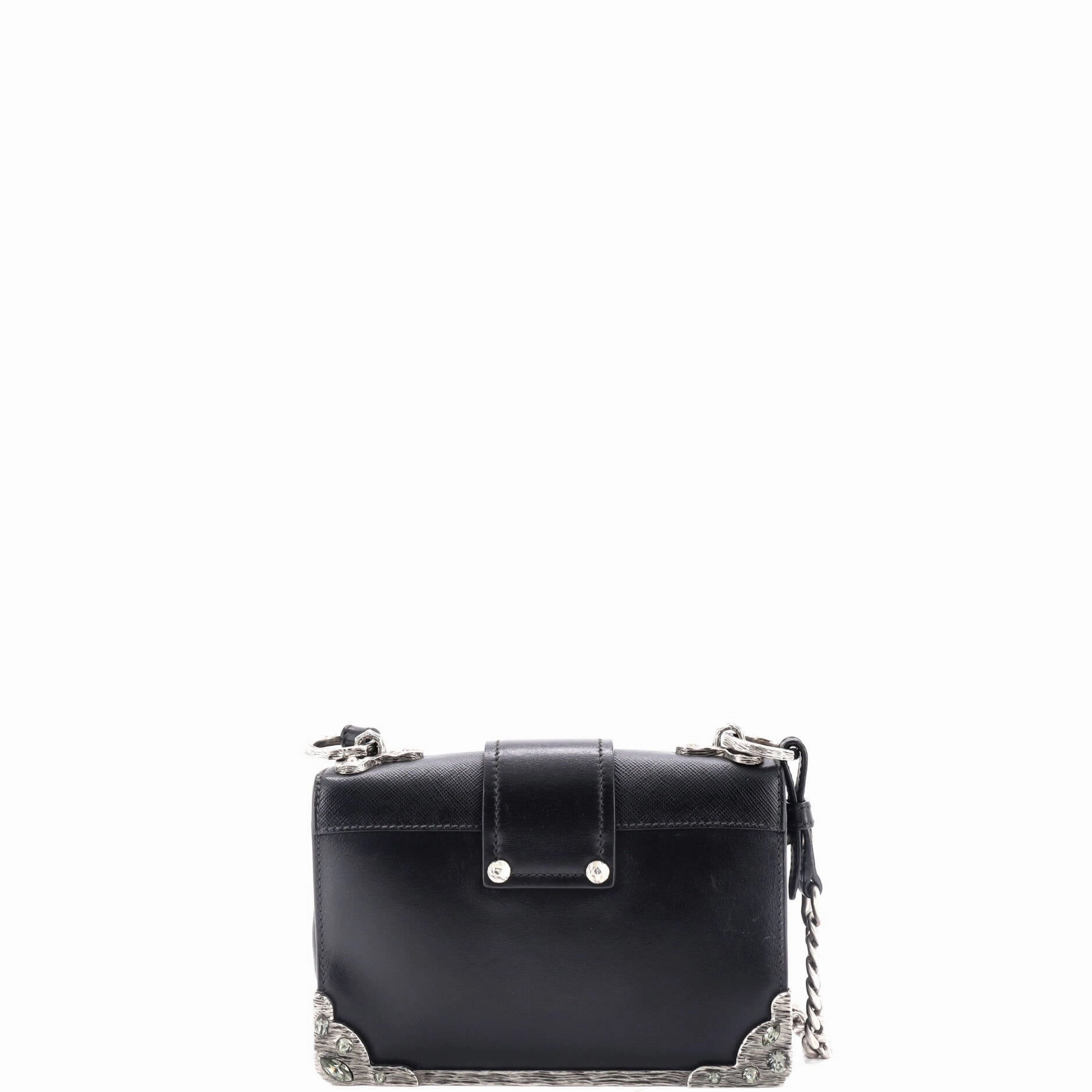 Cahier Chain Crossbody Bag City Calf and Saffiano Small