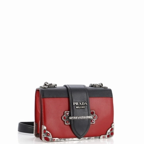 Cahier Chain Crossbody Bag City Calf and Saffiano Small