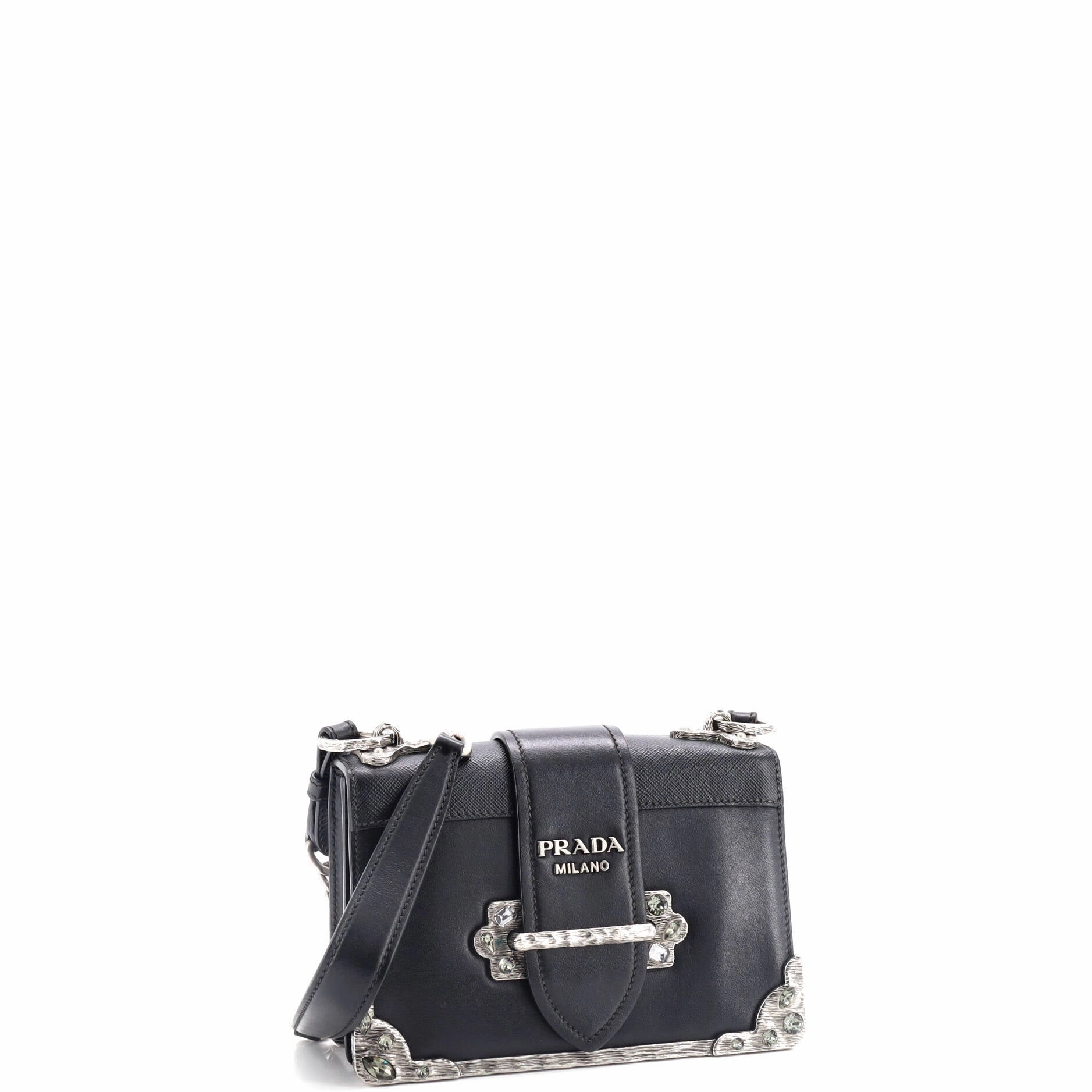 Cahier Chain Crossbody Bag City Calf and Saffiano Small