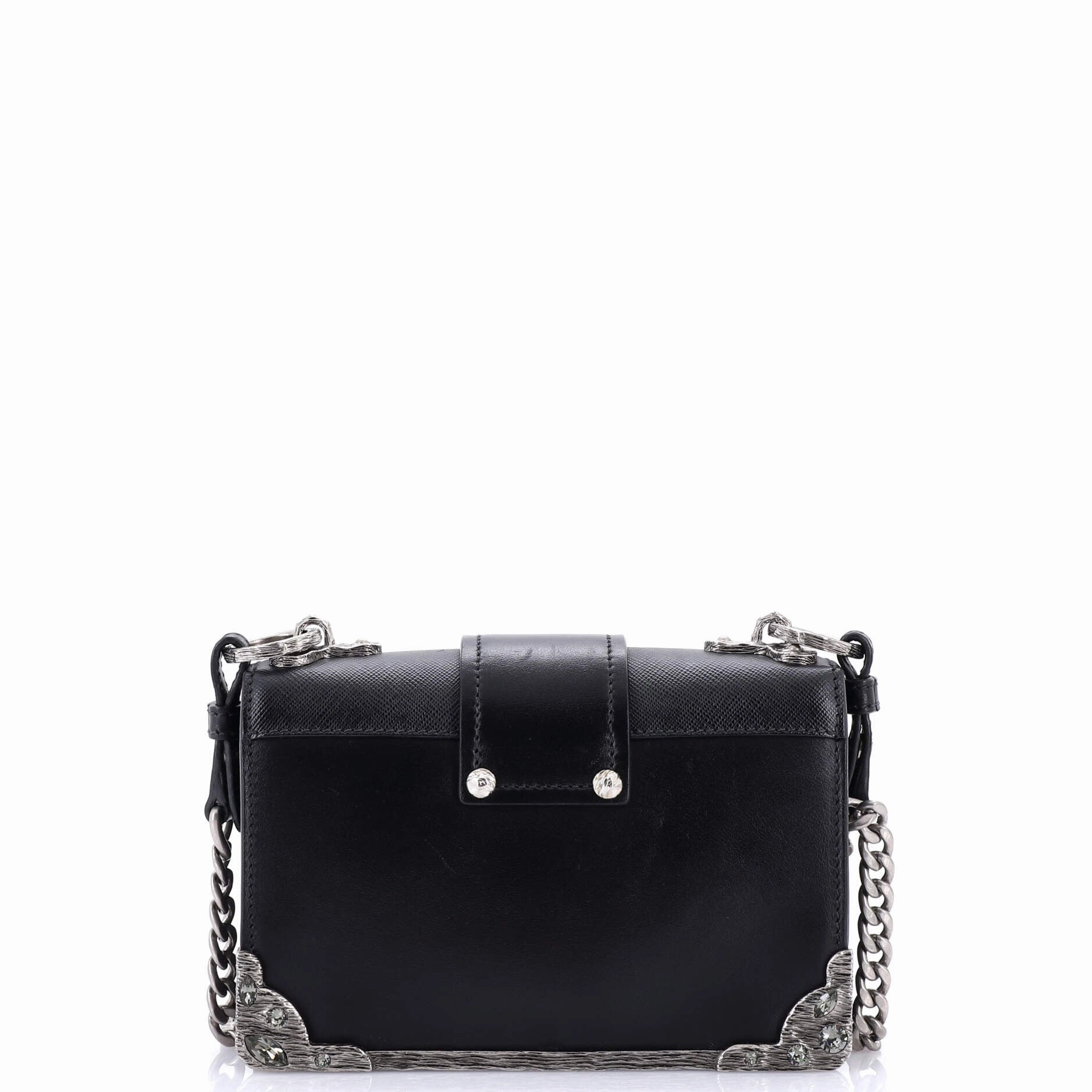 Cahier Chain Crossbody Bag City Calf and Saffiano Small