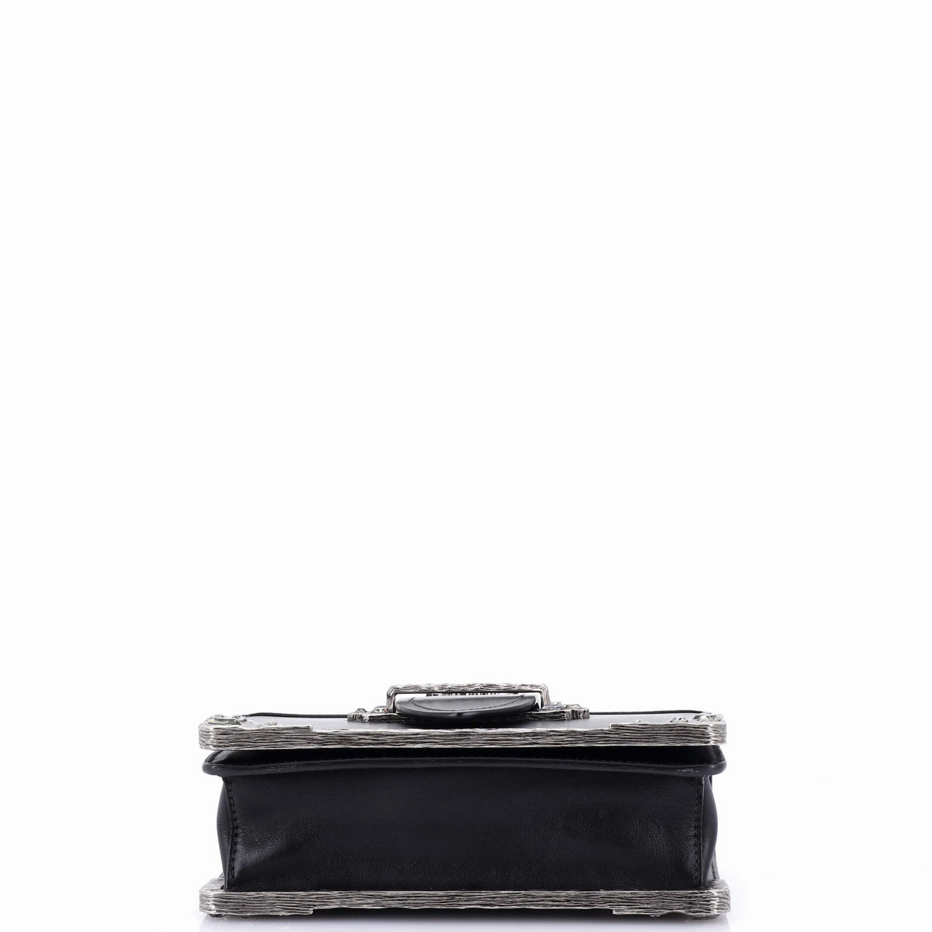 Cahier Chain Crossbody Bag City Calf and Saffiano Small