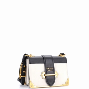 Cahier Crossbody Bag City Calf and Saffiano Small