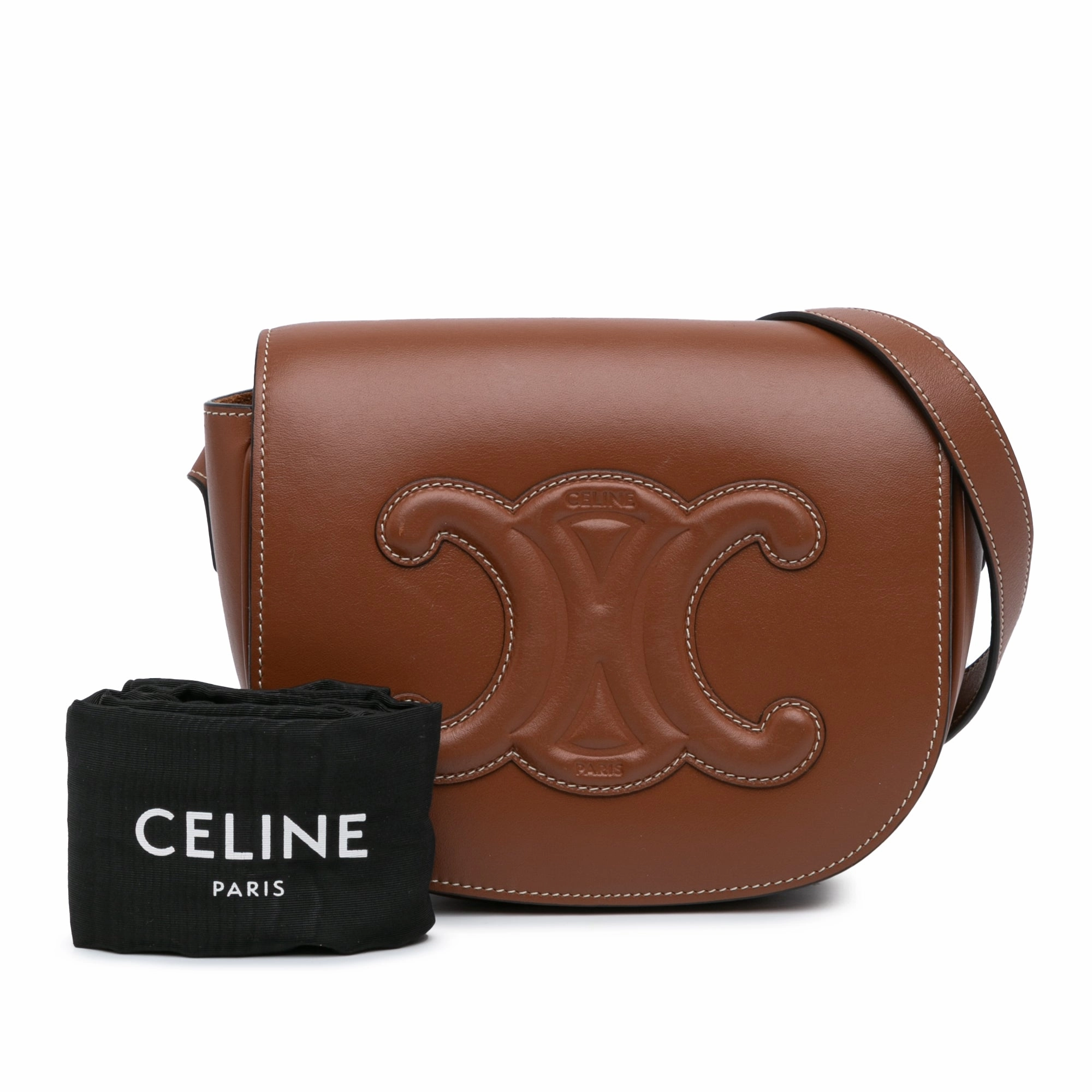 Calfskin Triomphe Folco Crossbody