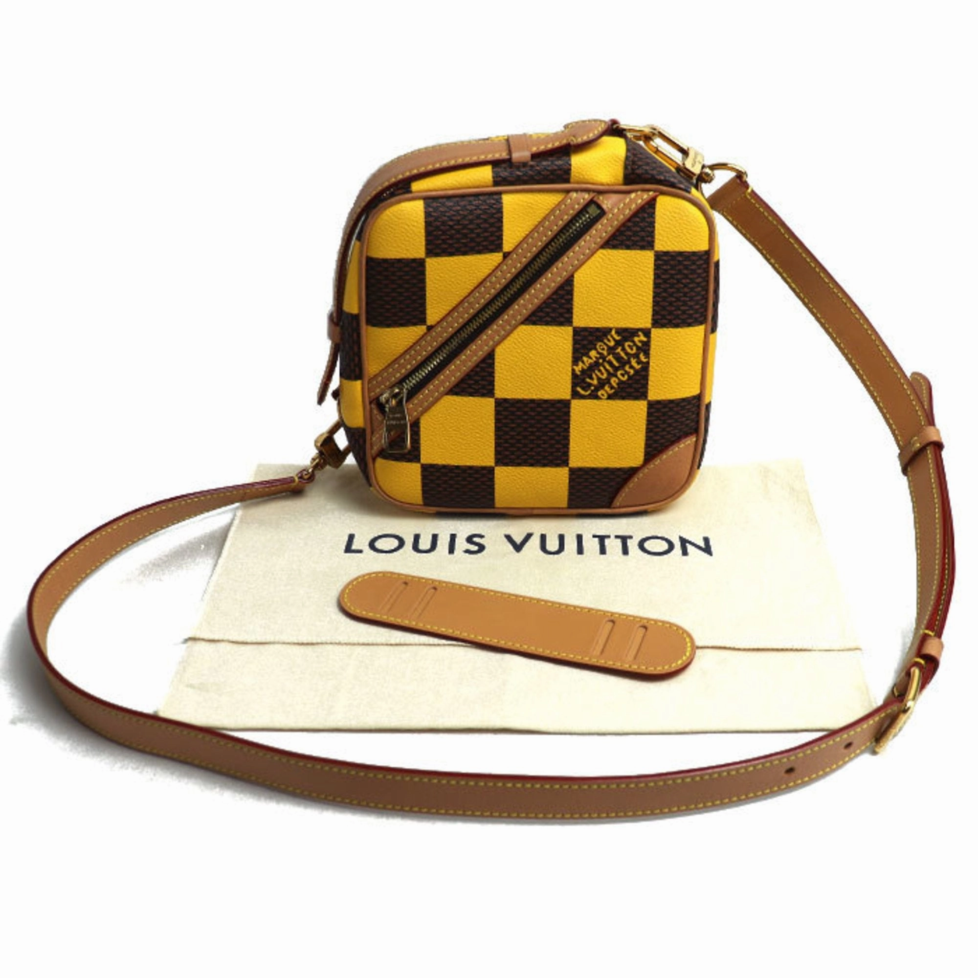 Canvas Chess Bag with Dust Bag and Shoulder Strap