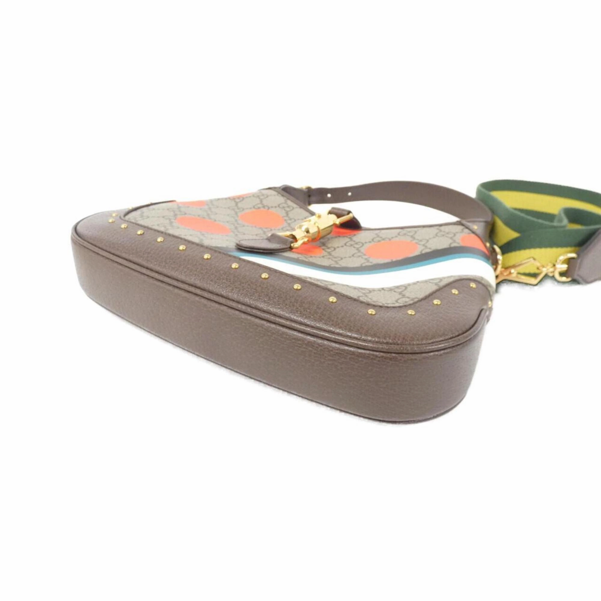 Canvas Jackie Shoulder Bag with Dust Bag and Shoulder Strap