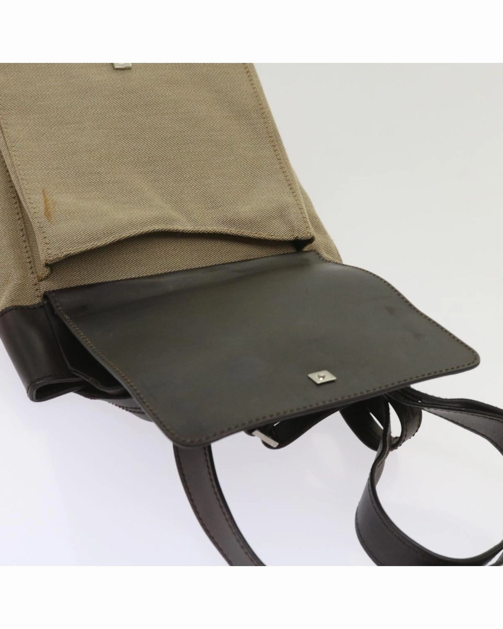 Canvas Leather Crossbody Bag