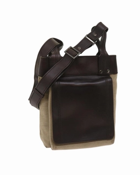 Canvas Leather Crossbody Bag