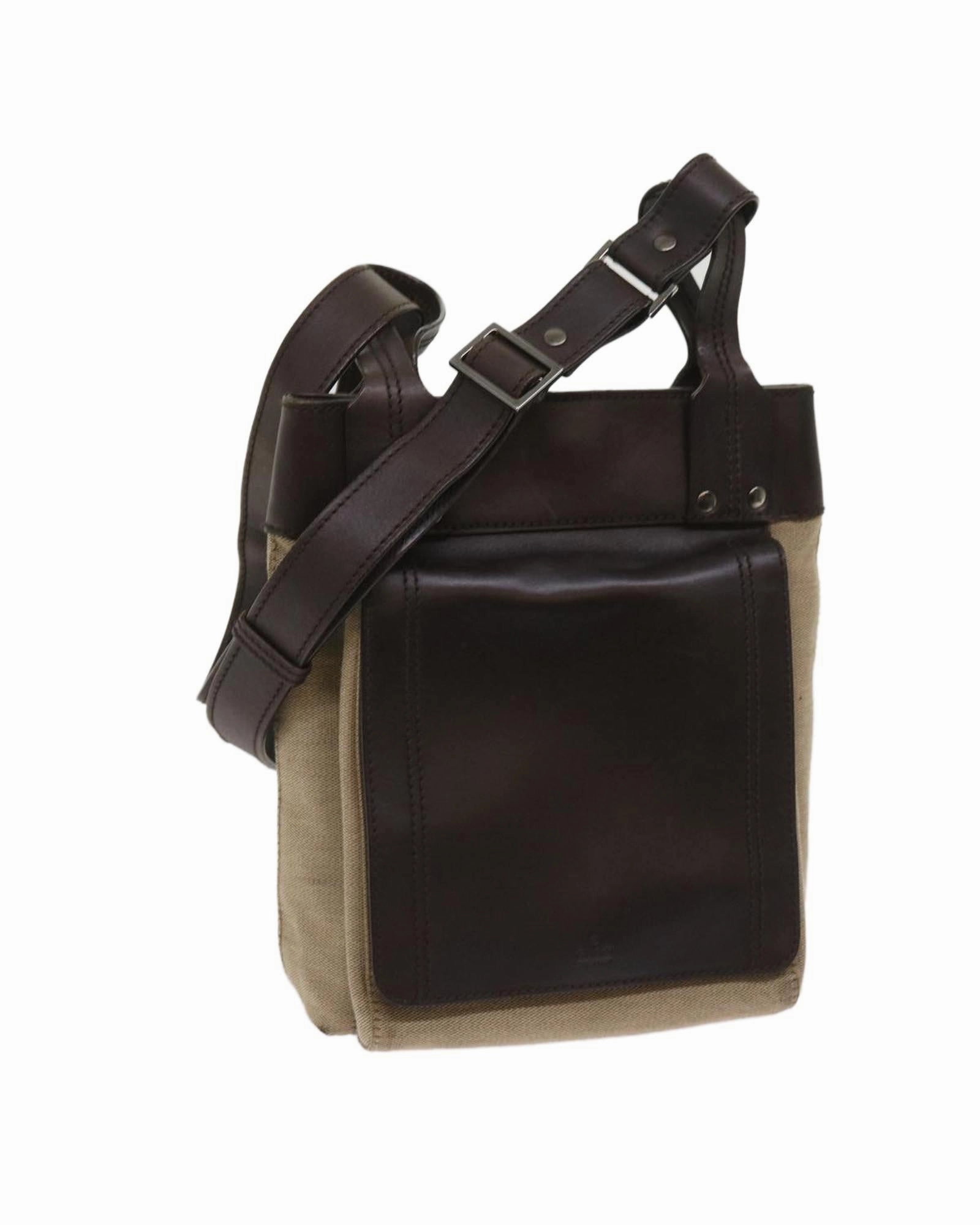 Canvas Leather Crossbody Bag