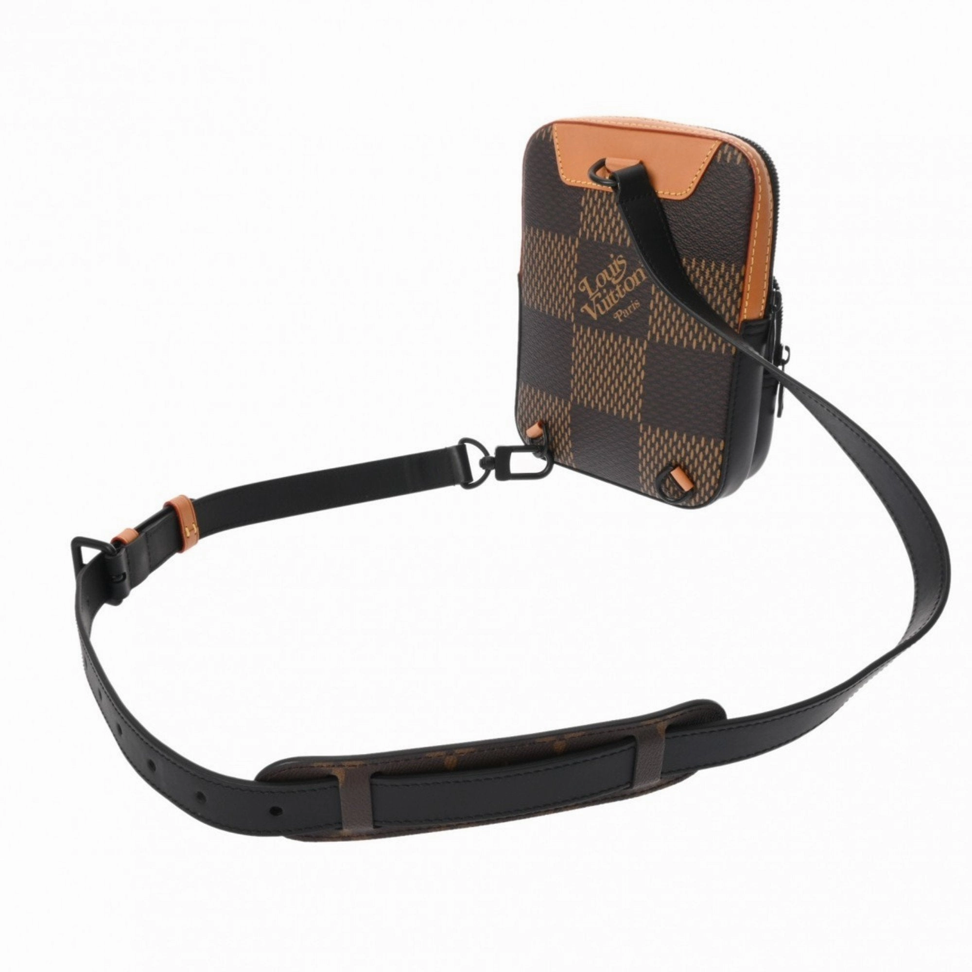 Canvas Shoulder Bag with Dust Bag and Name Tag