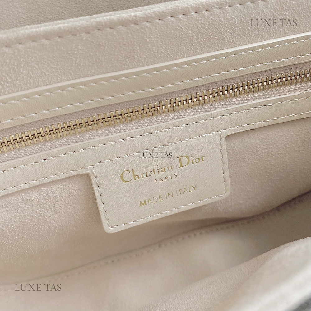 Caramel Beige CD Signature Bag With Strap Leather Crossbody Bag for Women