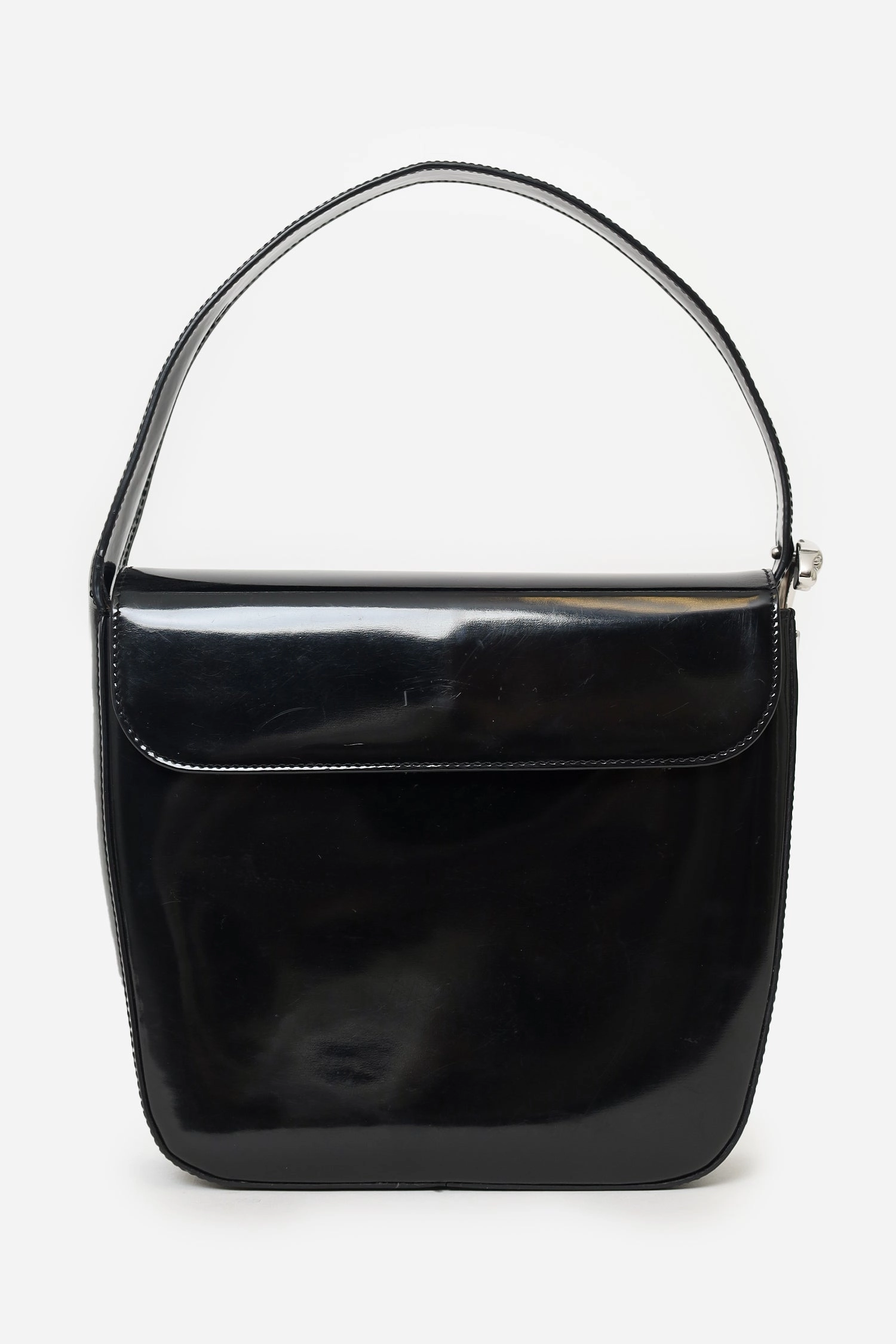 Cartier Black Patent Leather Panthre Shoulder Bag (As Is)