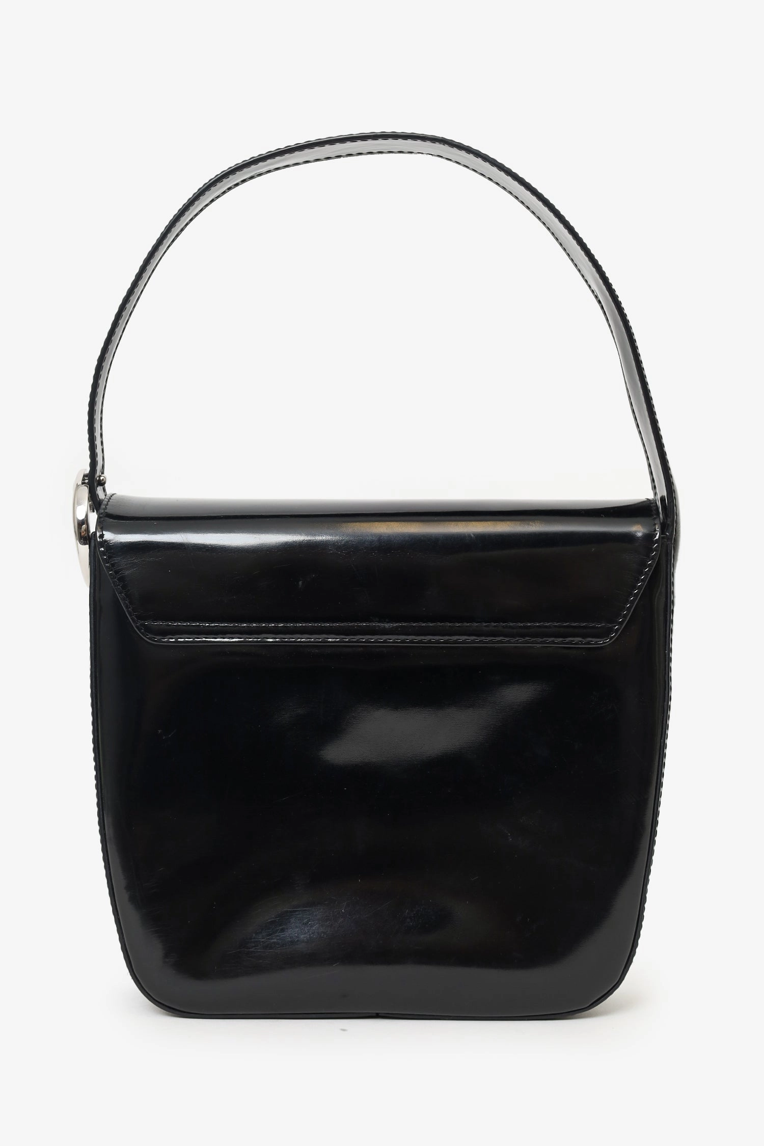 Cartier Black Patent Leather Panthre Shoulder Bag (As Is)